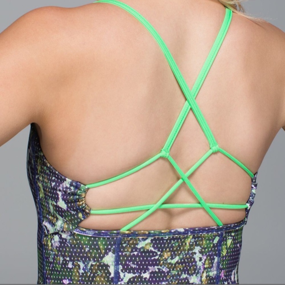 Lululemon dancing warrior floral tank